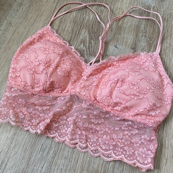 Gilly Hicks Bra Bralette Peach Pink Size Small - Picture 1 of 5